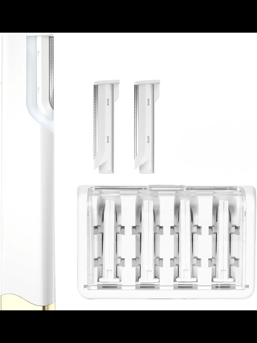 Rechargeable Sonic Dermaplaning Tool for Face with 12 Refill Blades - USB C